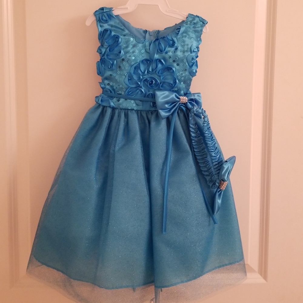 NWT 18-24 mo. infant blue party dress
